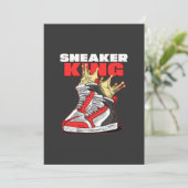 Sneaker King Sneaker Kopf Einladung (Stehend Vorderseite)