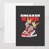 Sneaker King Sneaker Kopf Einladung (Vorne/Hinten)