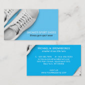 Sneaker Shoes Sport Gym Wearing Visitenkarte (Vorne/Hinten)