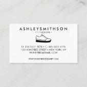 Sneaker Sport Shoes handgezogen Visitenkarte (Rückseite)