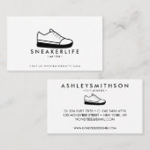 Sneaker Sport Shoes handgezogen Visitenkarte (Vorne/Hinten)
