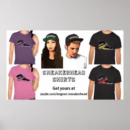 Sneakerhead Shirts Poster (Vorne)