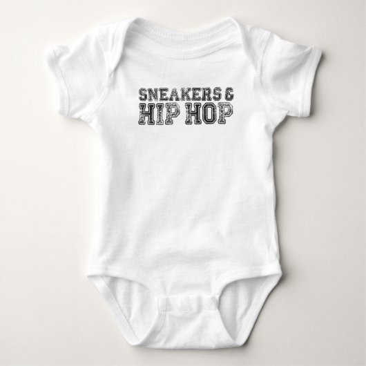 Sneakerhead Slogan-Druck Baby Strampler (Vorderseite)