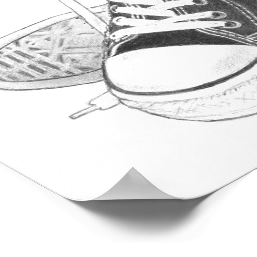 Sneakers Art Print Poster (Ecke)