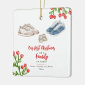Sneakers Baby's First Christmas Keramikornament (Links)