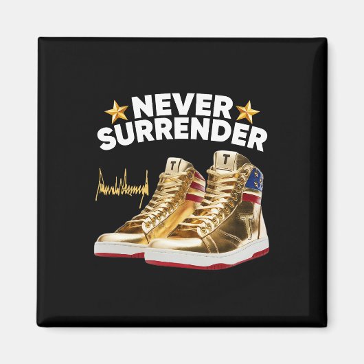 Sneakers geben sich nie auf magnet (Vorne)