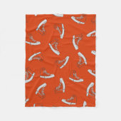 Sneakers nahtloses Muster auf rotem Hintergrund Fleecedecke (Vorderseite)