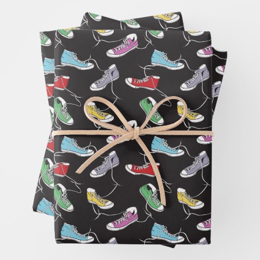 Sneakers Pattern Geschenkpapier Set (Beispiel)