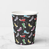 Sneakers Pattern Pappbecher (Rückseite)