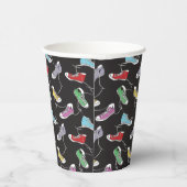 Sneakers Pattern Pappbecher (Rechts)