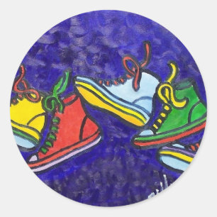 Sneakers Runder Aufkleber