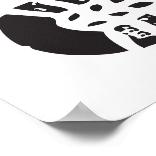 Sneakers Schwarz-Weiß-Aufdruck Poster (Ecke)