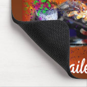 Sneakers und Daisies beeindruckend Orange White Mousepad (Ecke)