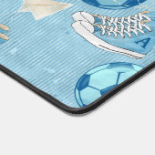 Sneakers und Fußball zurück zur Schule Schreibtischunterlage (Ecke)