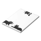 Sneaky Black Cats | Coole Kitty Cat Lover's Funny Notizblock (Rotiert)