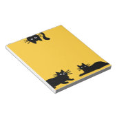 Sneaky Black Cats | Coole Kitty Cat Lover's Funny Notizblock (angewinkelt)