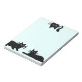 Sneaky Black Cats | Coole Kitty Cat Lover's Funny Notizblock (Rotiert)