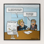 Sneaky Budget Funny Jigsaw Puzzle (Vertikal)