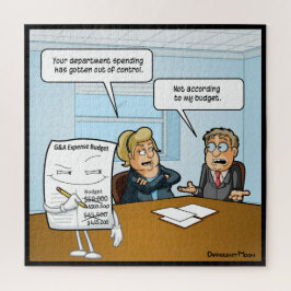 Sneaky Budget Funny Jigsaw Puzzle