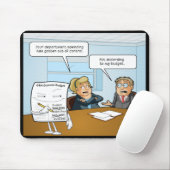 Sneaky Budget Funny Mouse Pad Mousepad (Mit Mouse)