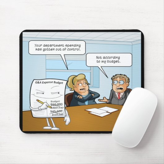 Sneaky Budget Funny Mouse Pad Mousepad (Mit Mouse)