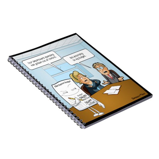 Sneaky Budget Funny Notebook Notizblock (Rechte Seite)