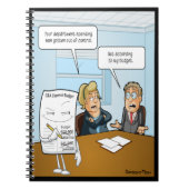 Sneaky Budget Funny Notebook Notizblock (Vorderseite)