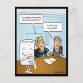 Sneaky Budget Funny Postcard Postkarte (Vorderseite)