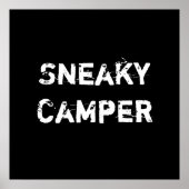 Sneaky Camper. Gamer Poster (Vorne)