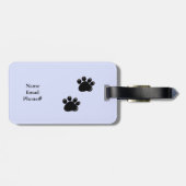 Sneaky Cartoon Cat Gepäckanhänger (Rückseite horizontal)