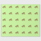 Sneaky Cartoon Chipmunk Geschenkpapier (Flach)