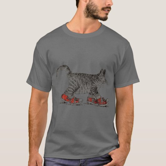 Sneaky Cat 1981 funny T-Shirt (Vorderseite)