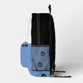 Sneaky Cat Blue Bedruckter Rucksack (Rechts)
