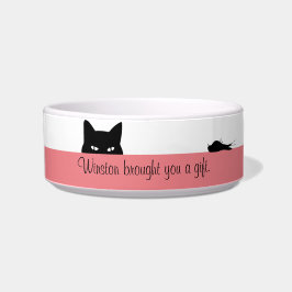 Sneaky Cat brachte dir ein Geschenk Bowl Napf