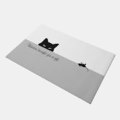Sneaky Cat hat dir ein Geschenk gemacht Fußmatte (Schrägansicht)
