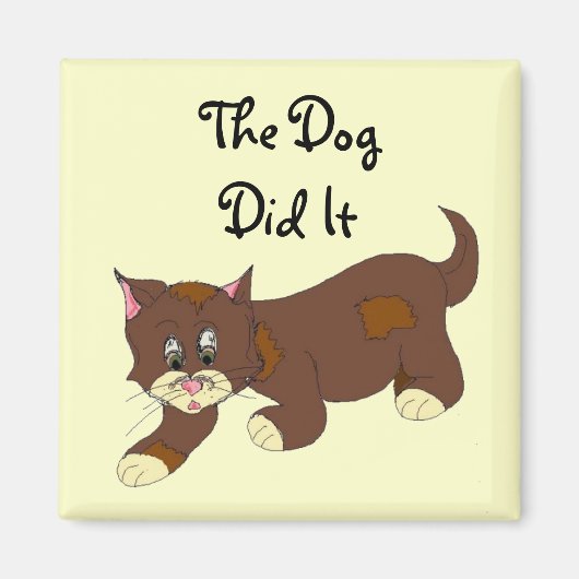 Sneaky Cat Magnet (Vorne)