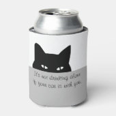 Sneaky Cat nicht allein trinken Dosenkühler (Kanne Vorderseite)