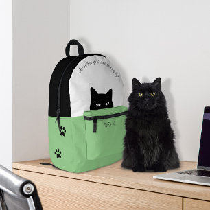 Sneaky Cat Sage Bedruckter Rucksack