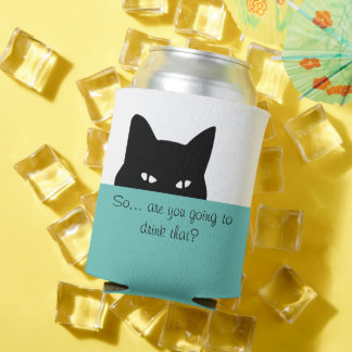 Sneaky Cat Sie werden das trinken Dosenkühler