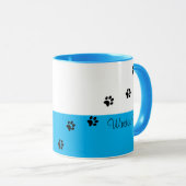 Sneaky Cat Sprechen Sie mit Ihrer Cat Tasse Blue (VorderseiteRechts)