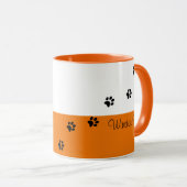 Sneaky Cat Sprechen Sie mit Ihrer Cat Tasse Orange (VorderseiteRechts)