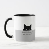 Sneaky Cat Sprechen Sie mit Ihrer Cat-Tasse Tasse (Links)