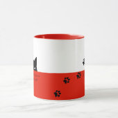 Sneaky Cat Sprechen Sie mit Ihrer Katze Tasse Rot (Zentrum)