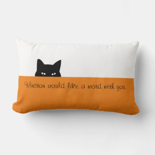 Sneaky Cat Throw Kissen