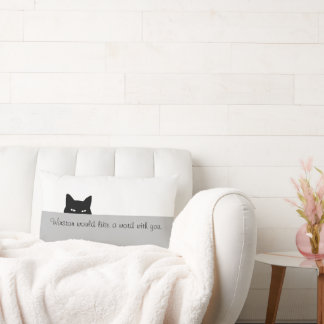 Sneaky Cat Throw Kissen