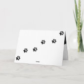 Sneaky Cat Touchy Feely Card Karte (Rückseite)