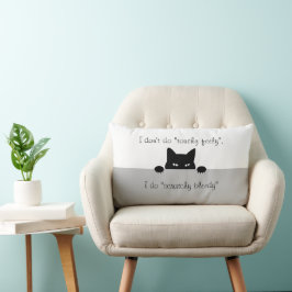 Sneaky Cat Touchy Feely Lumbar Pillow Lendenkissen