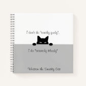 Sneaky Cat Touchy Feely Notebook Notizblock (Vorderseite)