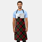 Sneaky Cat Wallace Karierte Schürze (Getragen)