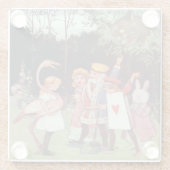 Sneaky Cheshire Cat - Glass Untersetzer (Rückseite)